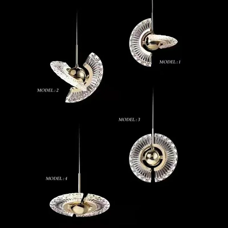Nordic Lighting Ceiling Pendant Lamp Rotatable Multi-Styling Led Round Lights Home Indoor Lighting Living Room Art Decorative 6
