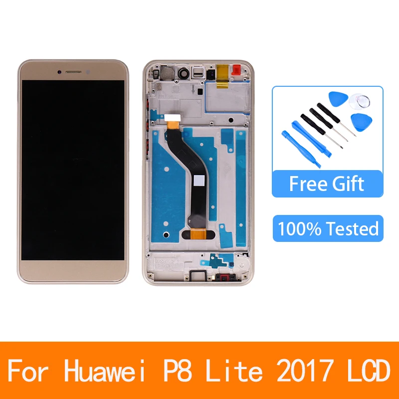 

Оригинальный 5,2 ''ЖК дисплей с рамкой для Huawei P8 Lite 2017 ЖК-дисплей с сенсорным экраном дигитайзер в сборе P9 Lite 2017 PRA-LA1 PRA-LX1 с ЖК-дисплеем