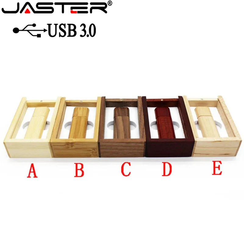 Деревянный бамбуковый USB флеш накопитель JASTER 3 0 флэш с деревянными чипами Флэшка 4