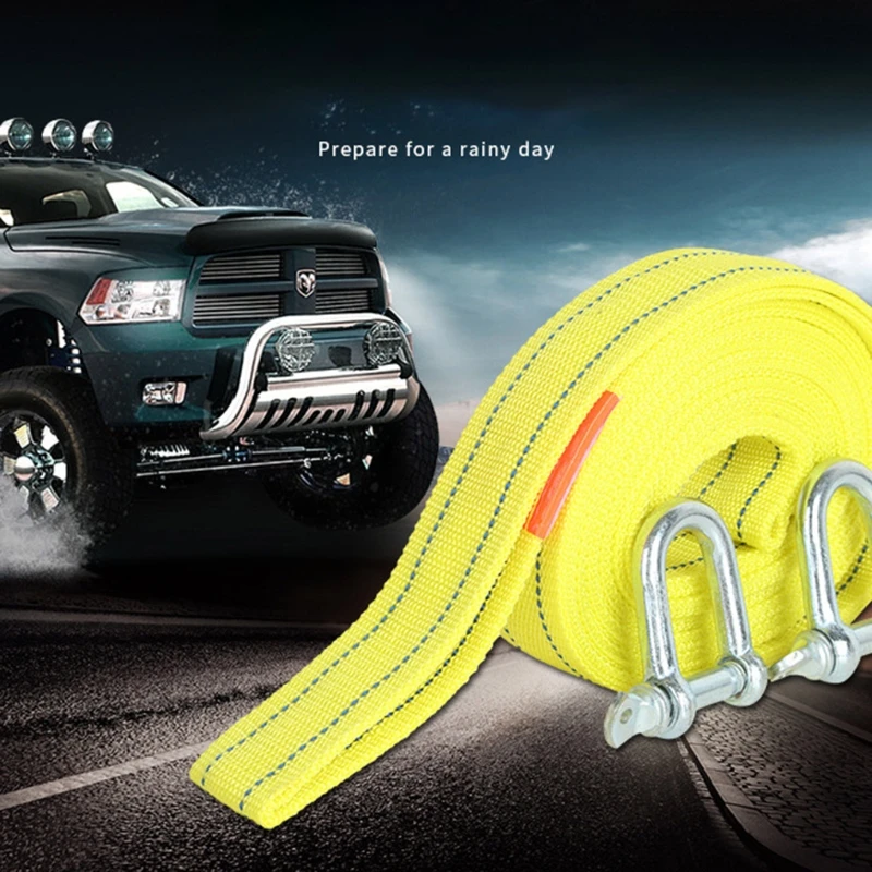 

Winch Line Heavy Duty Reflective Tow Ropes 5 Tons 4 M Cable High Strength Safety Hook Trailer Car Emergency Towing Rope D0UC