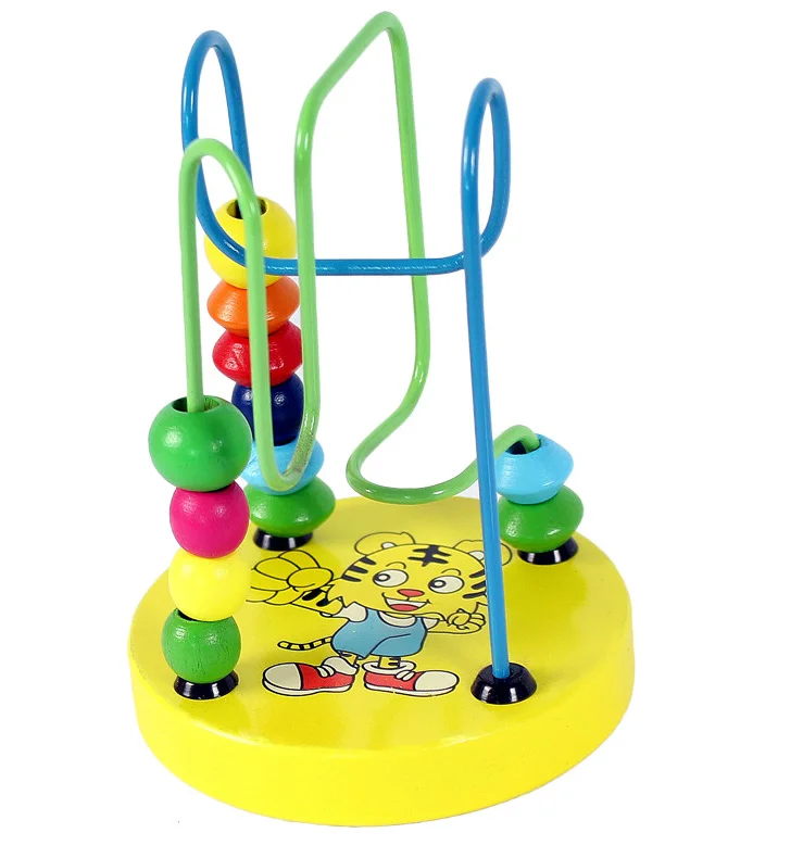 Деревянные игрушки для мальчиков и девочек деревянный тигр вокруг маленьких