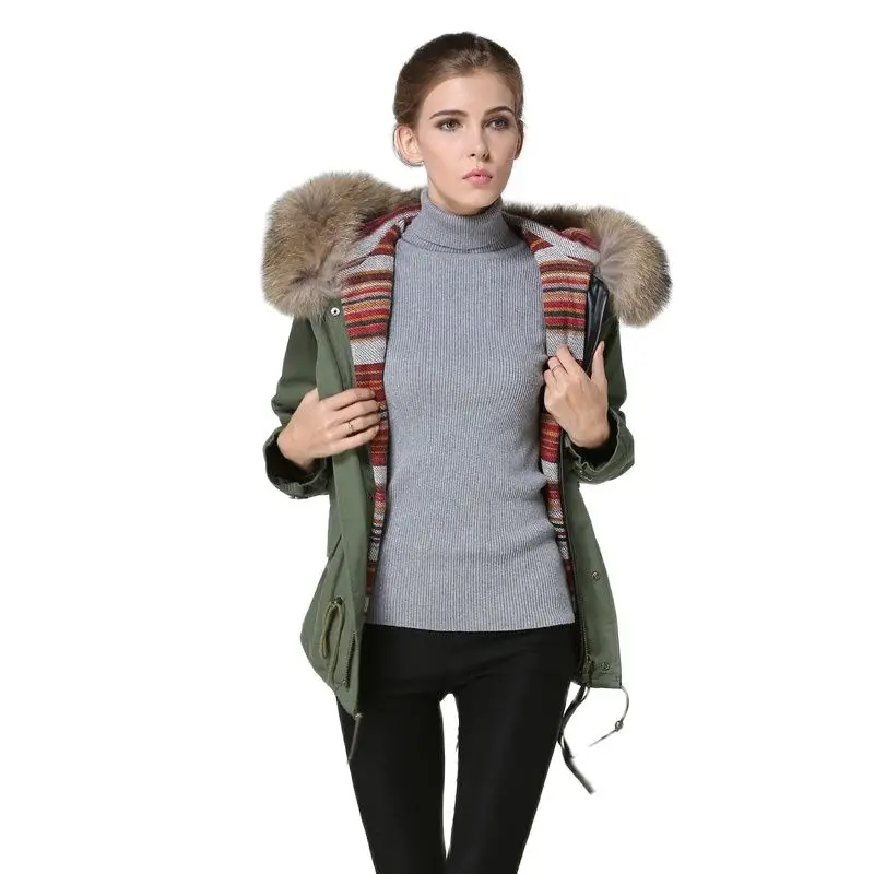 Меховое пальто из 2016 натуральной шерсти элегантное женское Шерстяное теплое