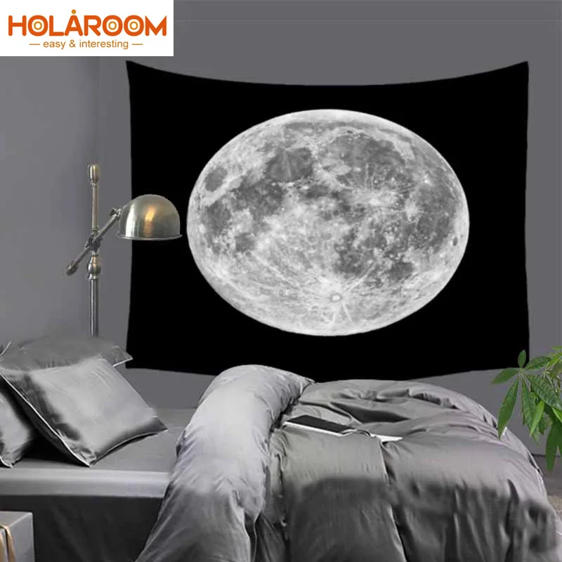 

Настенный настенный гобелен Moon гобелен со звездами, одеяло, гобелены для гостиной, спальни, фермерского декора, пляжный коврик, шаль для йог...