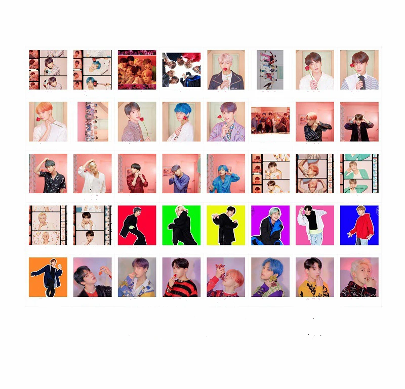Kpop Bangtan Boys LOMO карты BP IZONE SEVENTEEN фото 40 шт. с зажимами и веревкой|Ювелирная фурнитура