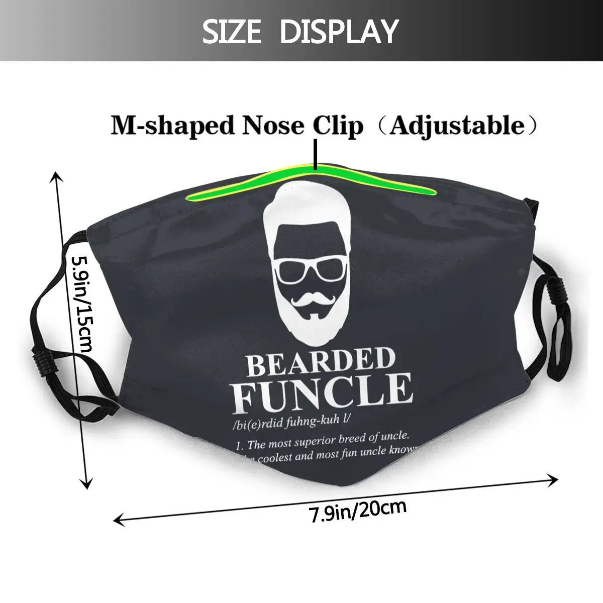 Многоразовая маска для лица Funcle унисекс с фильтром противотуманная Пылезащитная