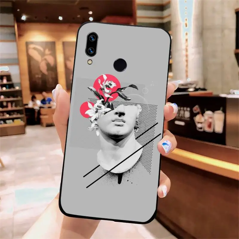 

Abstract Art Statue Phone Case For Xiaomi Redmi note 7 8 9 t k30 max3 9 s 10 pro lite