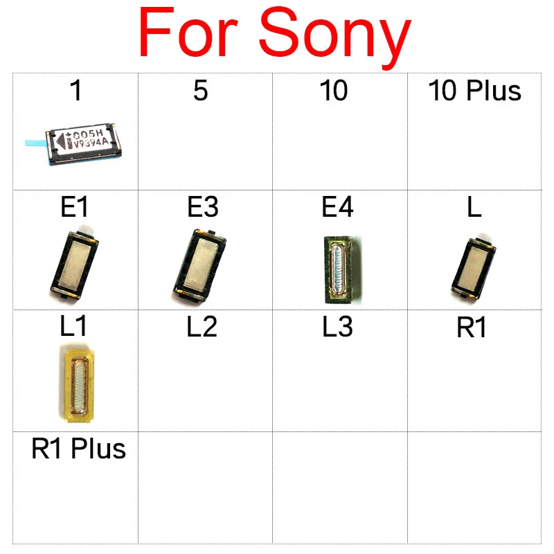 

Динамик для Sony Xperia 1 5 10 E1 E3 E4 L L1 L2 L3 R1 Plus