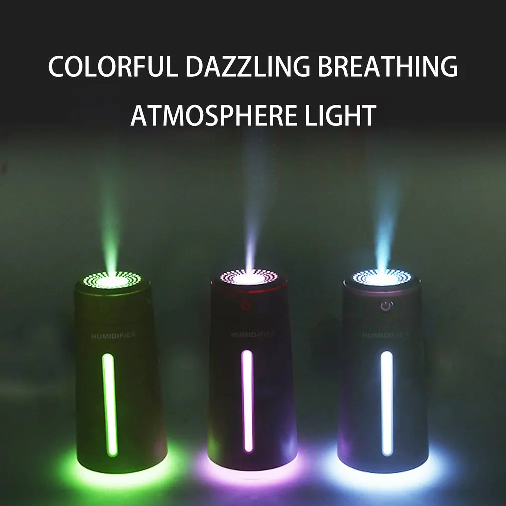 

USB Humidifier Household Light Double Spray Modes Office Portable Students Dormitory Bedroom Mini Car Mounted Travel Large Spray