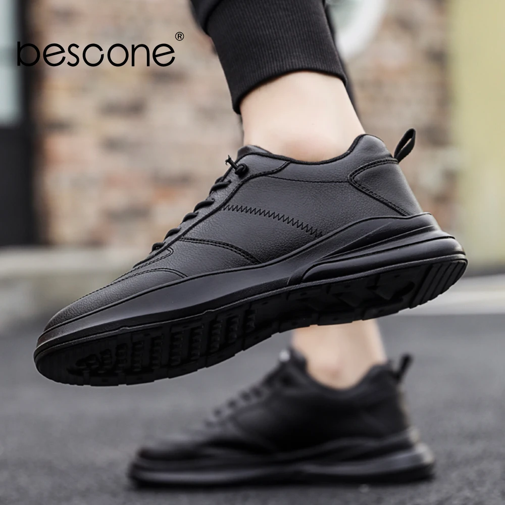 BESCONE мужские кроссовки для спорта на открытом воздухе легкая дышащая простая