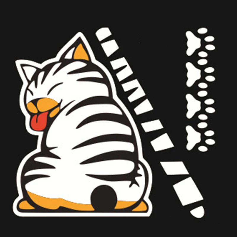 Наклейки на заднее ветровое стекло наклейки в виде кота творческие Мультяшные