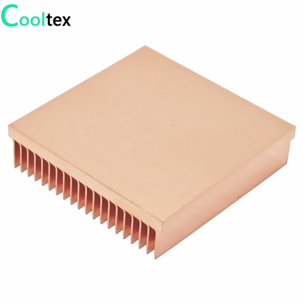 Специальное предложение) Чистый медный радиатор 40x40x10 мм Skiving Fin DIY радиатор для электронного чипа светодиодный IC охлаждающий охладитель