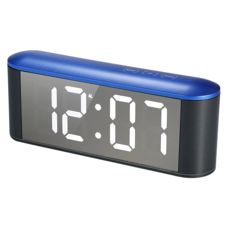 Новый светодиодный измеритель температуры и влажности зеркальный будильник