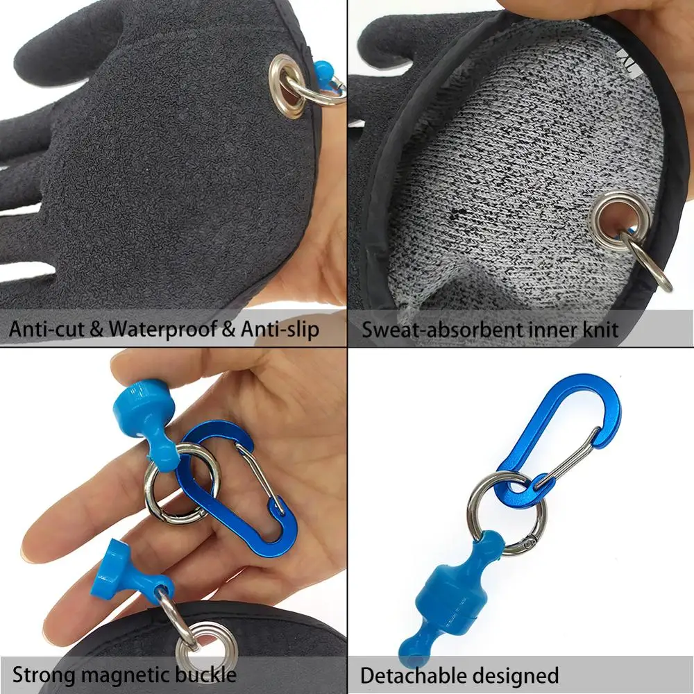 Перчатки рыболовные Нескользящие водостойкие 1 шт. XL | Спорт и развлечения