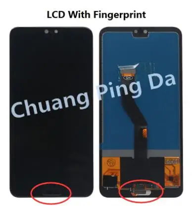 add fingprint black TFT 6," lcd для huawei P20 Pro lcd с рамкой дисплей экран сенсорный дигитайзер сборка P20 Pro CLT-AL01 lcd P20 Plus дисплей - Цвет: add fingprint black