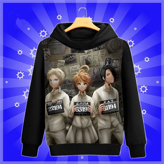 Аниме-Толстовка Manga The Promised Neverland Yakusoku no Neverland Norman cosplay Sweatshirt весна-осень мужские и женские пуловеры пальто - Цвет: 6