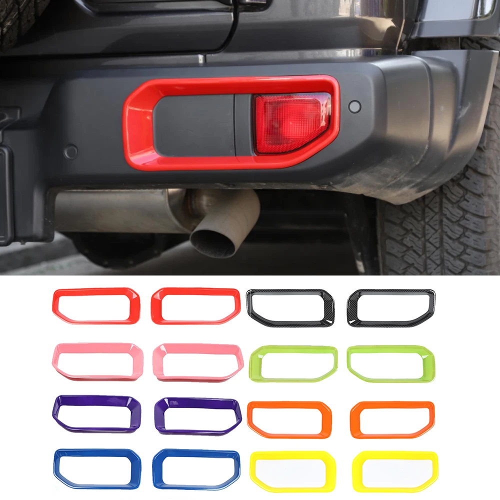 

Автомобильные наклейки ABS для Jeep Wrangler JL Gladiator JT 2018-2021, задний бампер, противотумансветильник РА, декоративная крышка, аксессуары