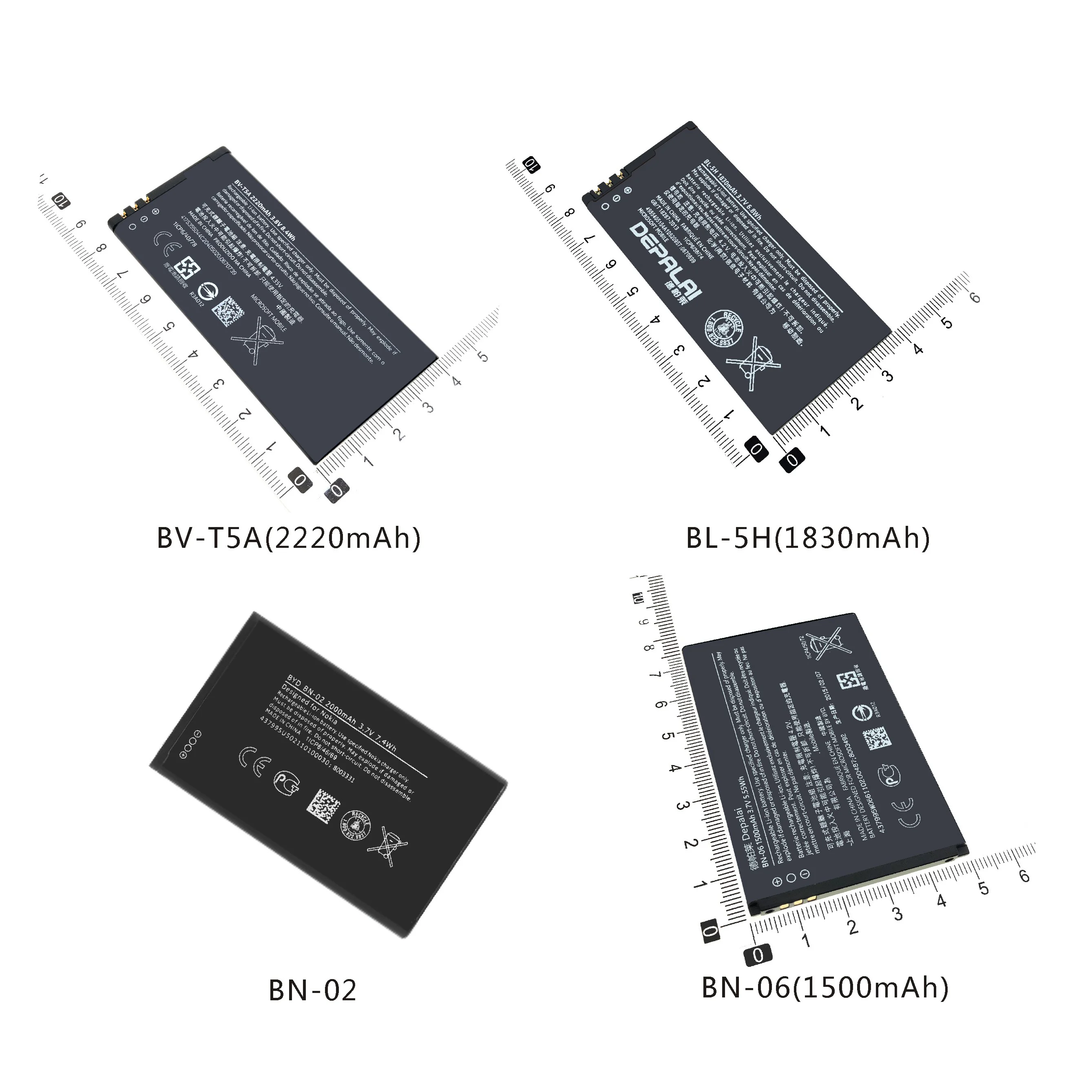 Аккумуляторная батарея для телефона Φ Nokia XL 4G 1030 Lumia 430 730 735 738 RM1038 630 638 635 BVT5A BL5H