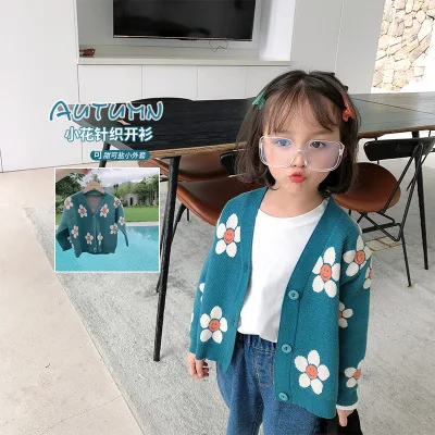

Свитер для девочек, Новинка осени 2020, детская одежда, Женское пальто для маленьких девочек, Детский свитер, вязаный кардиган, жакет