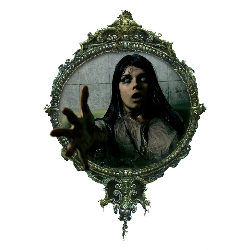 Ужасные кровопролитные женские настенные наклейки с рисунком для Хэллоуина