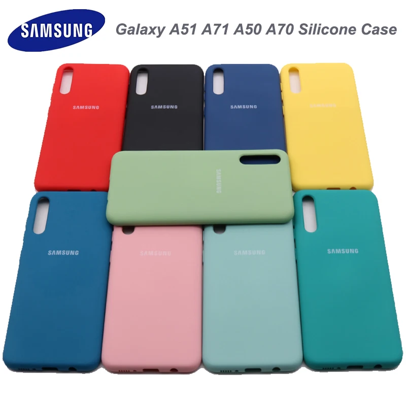Мягкий защитный чехол из жидкого силикона для Samsung A50 A51 мягкий ТПУ Galaxy A50S A30S A70 A70S