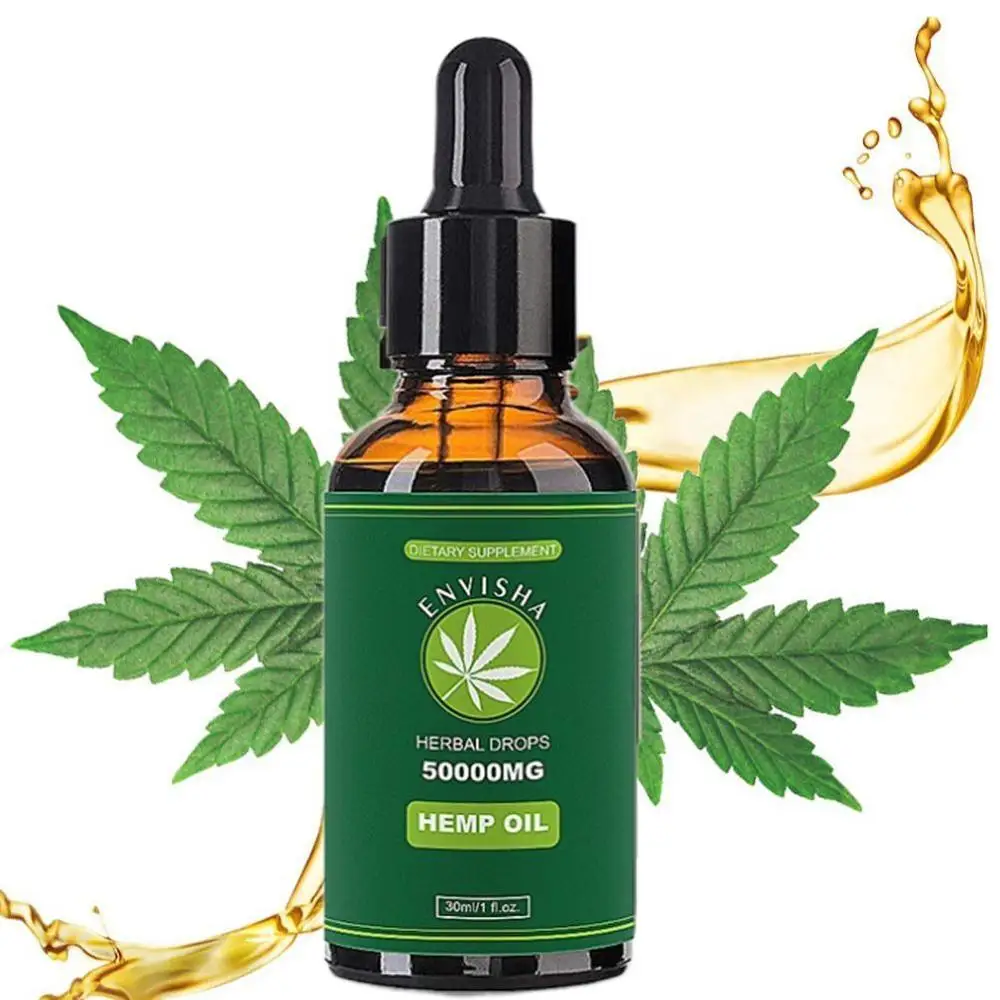 

50000mg Hemp Oil for Pain Relief Anxiety Sleep Anti Inflammatory Extract Drops Oil 100% Pure Organic Therapeutic Grade
