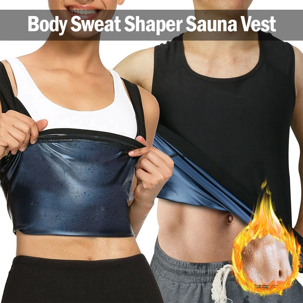 

Sauna Vest Premium Workout Tank Top Sweat Shaper Polymer for Slimming Weight Loss FitnessGym Fitness Shaperwear