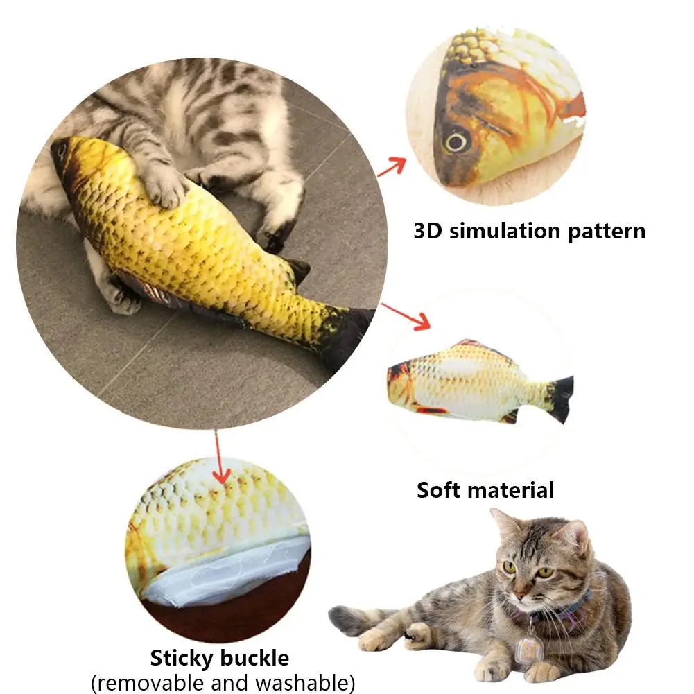USB Electric Cat Toy Wagging Fish Simulation Catnip Chew Jumping 1.16 | Дом и сад
