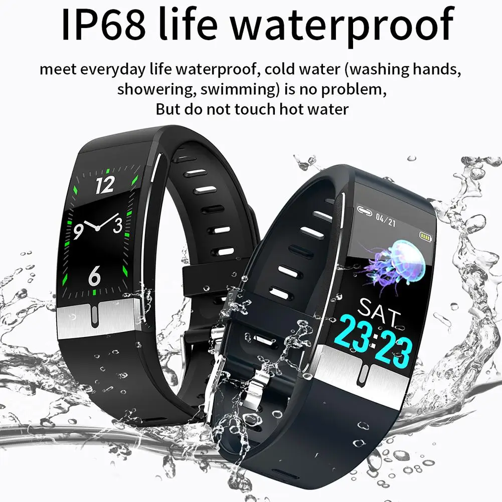 

Fitness Tracker Smart Watch Bracelet With Temperature Monitoring Measure Heart Rate Sleep Health Monitor Waterproof