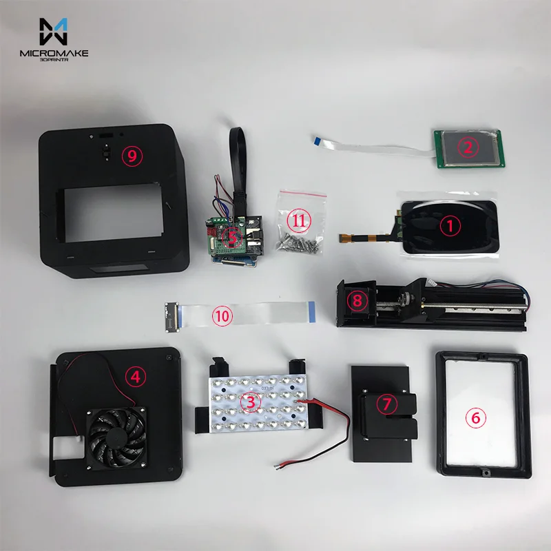 Micromake 3d принтер L4 diy части 3d принтер для всего принтера