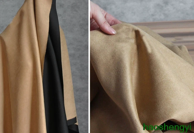 Thick double-sided composite suede fabric Wool cashmere windbreaker jacket clothing creative | Дом и сад
