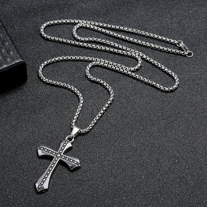 Мужское ожерелье с крестом 70 см | Украшения и аксессуары