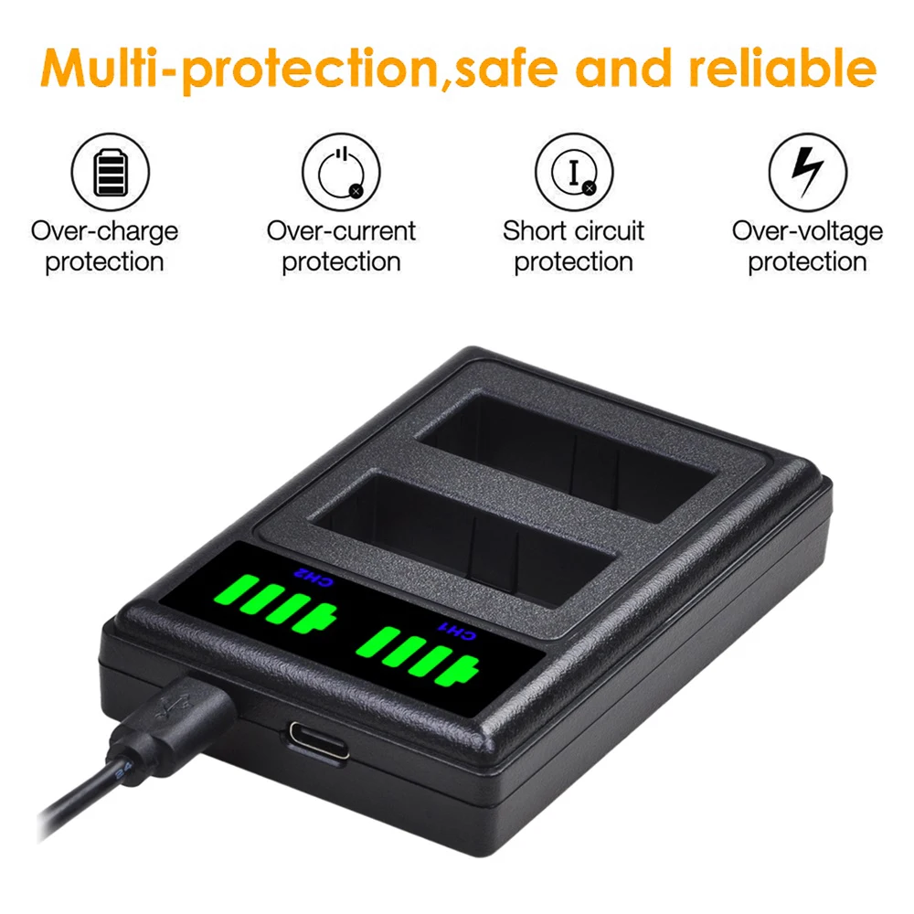 Аккумулятор 1220 мАч и двойное зарядное устройство для фотовспышки Olympus |