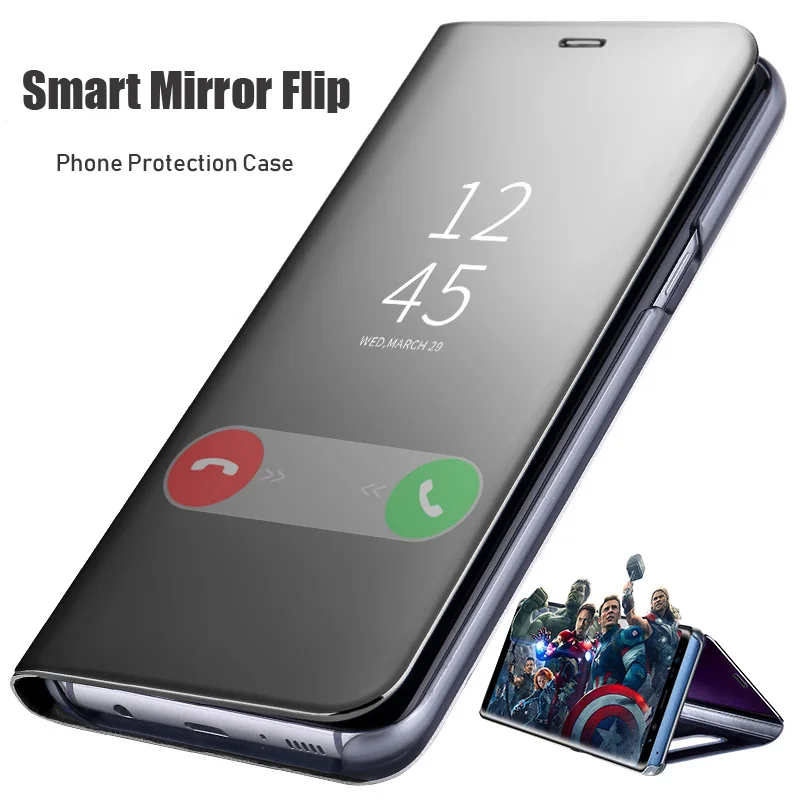 Smart Mirror Flip Phone Case For Huawei P30 P20 P10 Mate 30 20 Pro Lite P 2019 Honor 8X 9X 10 Nova 3 5 5i |