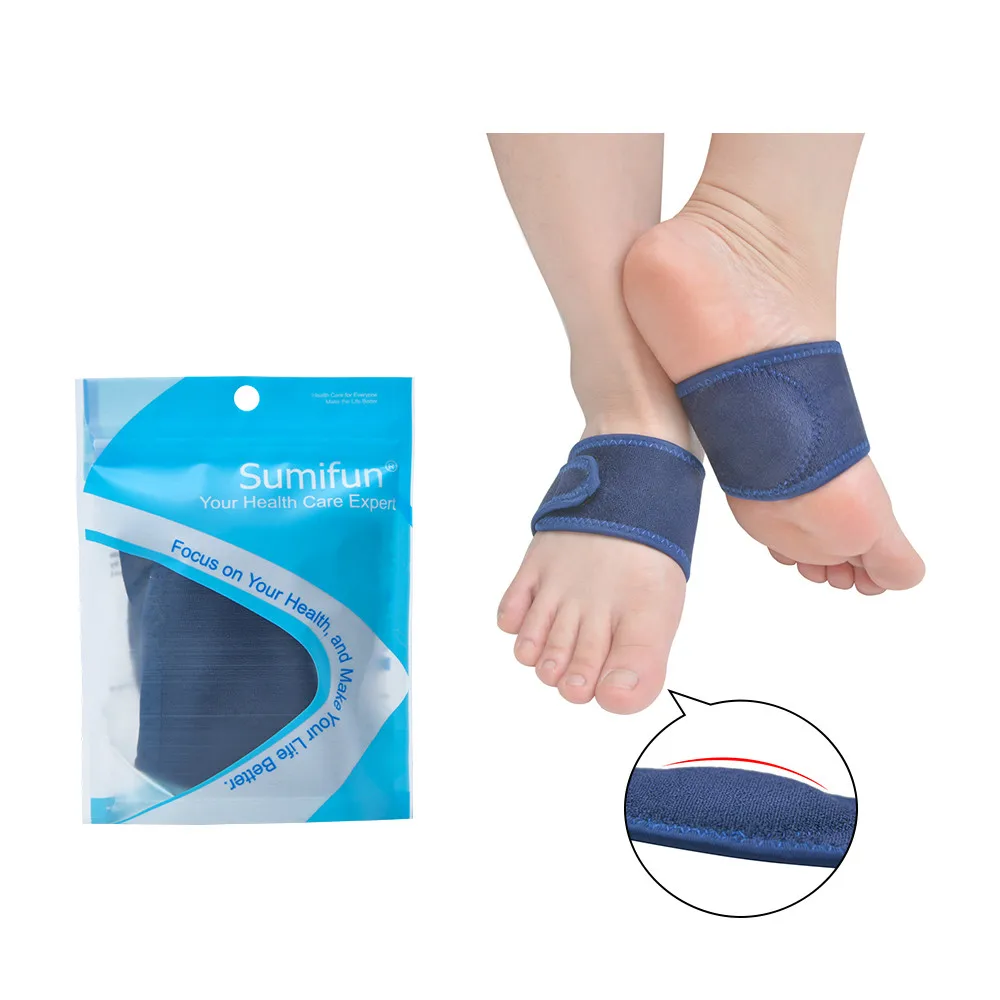 

2Pcs Flat Orthotic Plantar Fasciitis Arch Support Gel Cushions Pad Heel Wrap Care Insoles Flat Foot Correction