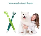 Зубная щетка с тремя головками, для ухода за зубами, для собак и кошек, зубная щетка для животных