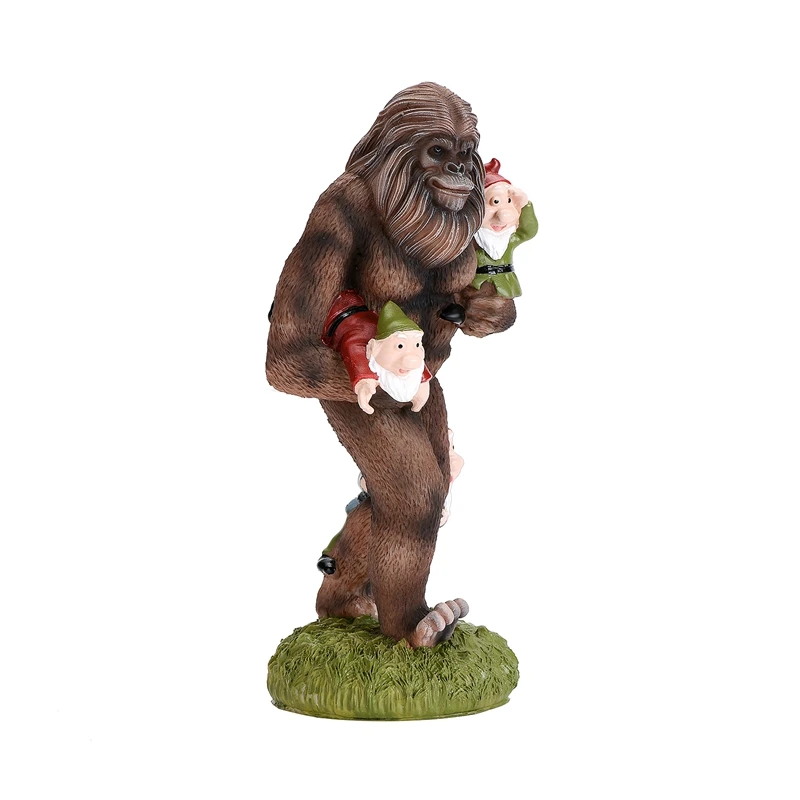 

Садовая статуя Gorilla Gnomes Bigfoot, 8-дюймовые уличные статуи, Забавный садовый декор, лужайка, патио, Художественная Скульптура