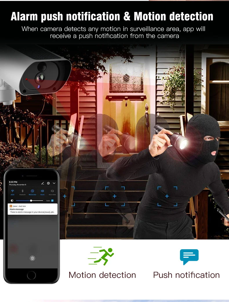 WakeView уличная HD 1080P Wi-Fi 4G Солнечная камера, охранное наблюдение, аудио домашняя камера безопасности, Wifi, водонепроницаемая, PIR APP IR