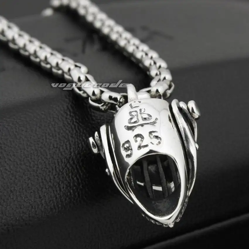 925 пробы Серебряный рыцарский шлем средневековый крестоносый мужской Байкерский