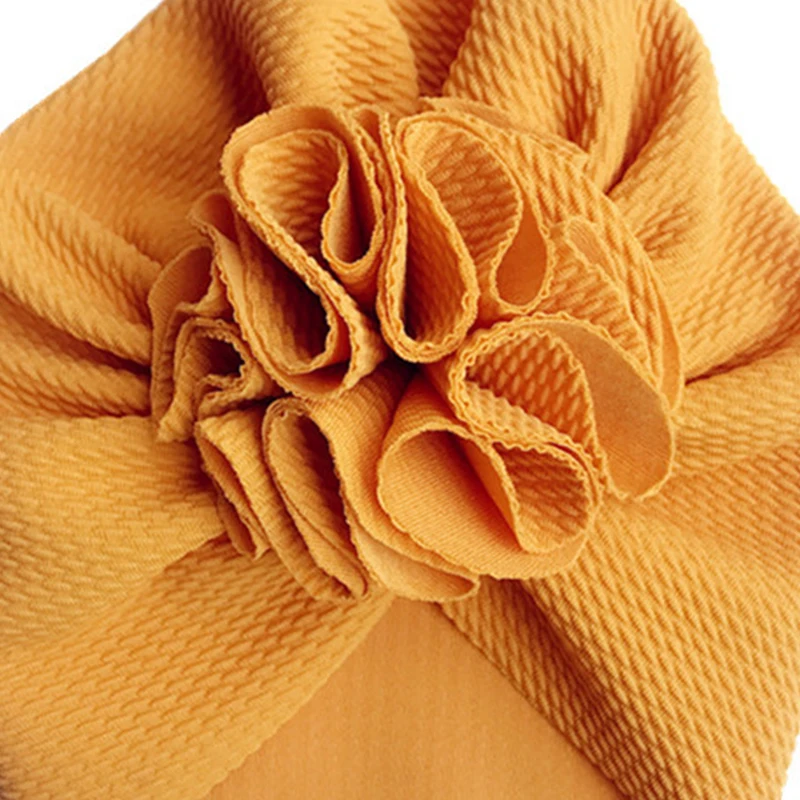 Детская шапка с милыми цветами мягкая для маленьких девочек тюрбан Ранняя