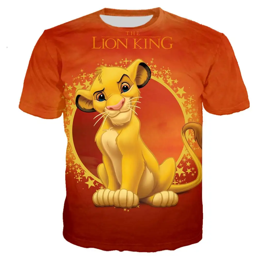

Hipster Cartoon The Lion King t shirt 3D Print tshirt Unisex Casual Streetwear hip hop clothing harajuku Tops Tee hombre 110-6XL