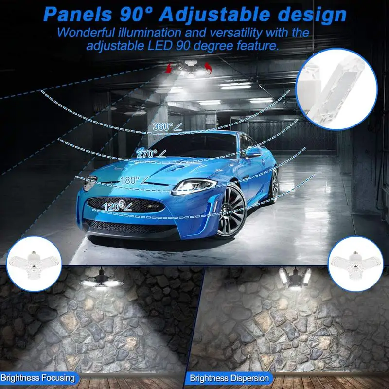 E27 60W/100W НЛО светодиодный подвесной светильник типа High Bay гараж лампы AC 85 265V