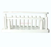 laboratory equipment accessories plastic test tube rack double row 15 hole with column removable for 15mm 20mm test tube