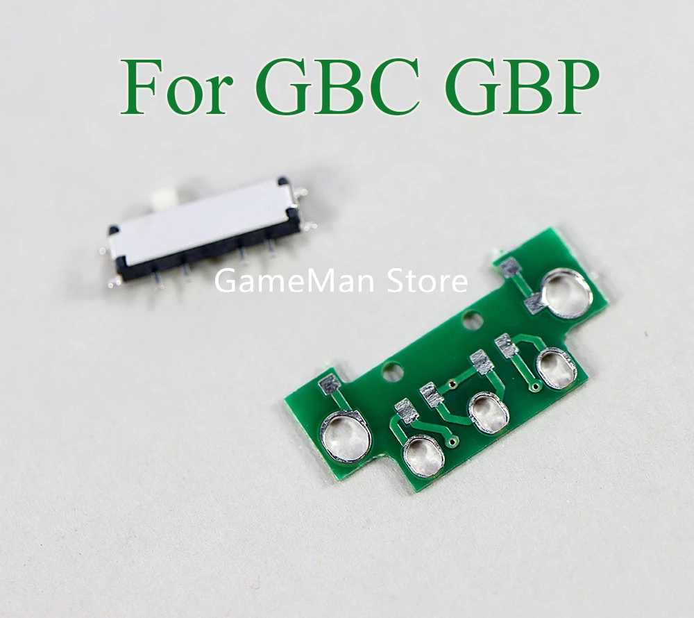 Фото 2 комплекта кнопок включения/выключения для GBA SP GBC GBP, запчасти для ремонта платы питания Gameboy Advance SP №1