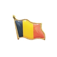 romania flag brooch electroplated gold badge lapel pin backpackcollarhatschool bagmenwomen jewelry accessories