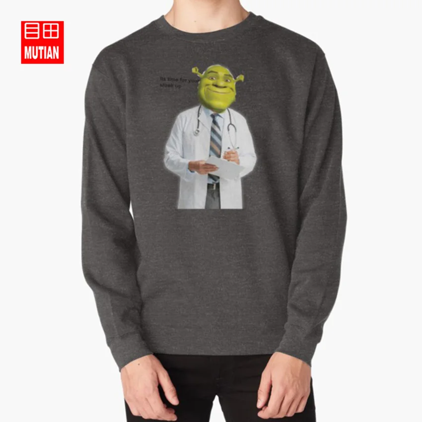 Shrek проверьте meme толстовки свитшоты shrek memes dank memes доктор болотный phototshop изменения - Цвет: darkgrey-sweatshirt