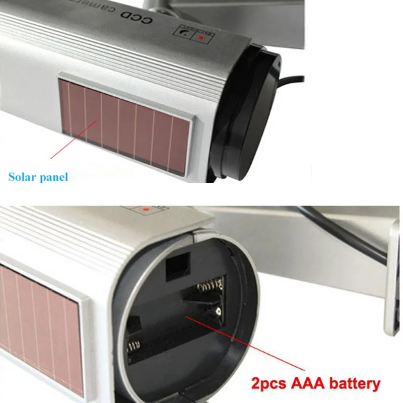 Фальшивая камера наблюдения с солнечной батареей наружная безопасности высокой