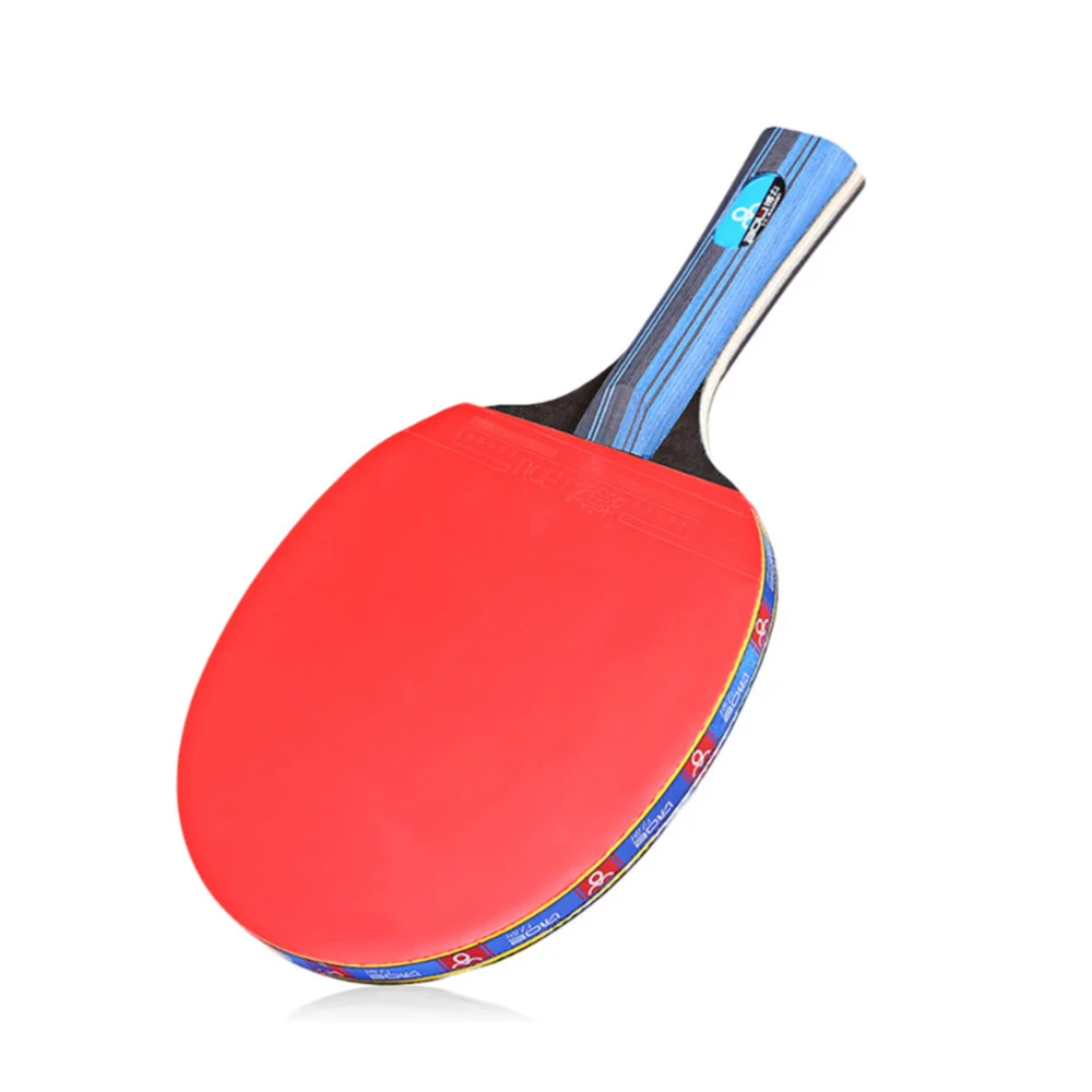 

Table Tennis Racket Double Side Reverse Rubber Faced Beginner Training Ping-pong Board Table Tennis Racket Set (Long Handle, Ran