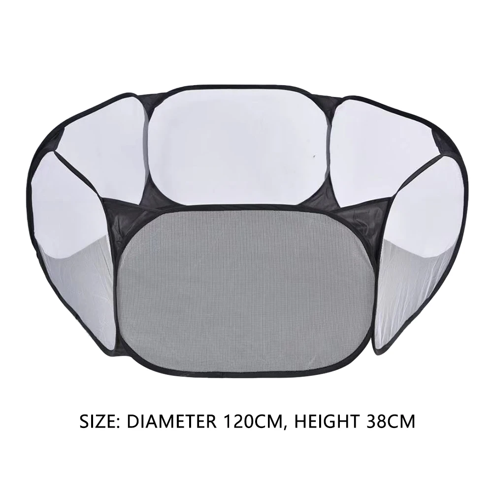 

Pure Color Foldable Pet Cat Hamster Fence Indoor Outdoor Game Guard Playpen Invisiable Rubbits Small Animal Cage Game Playground