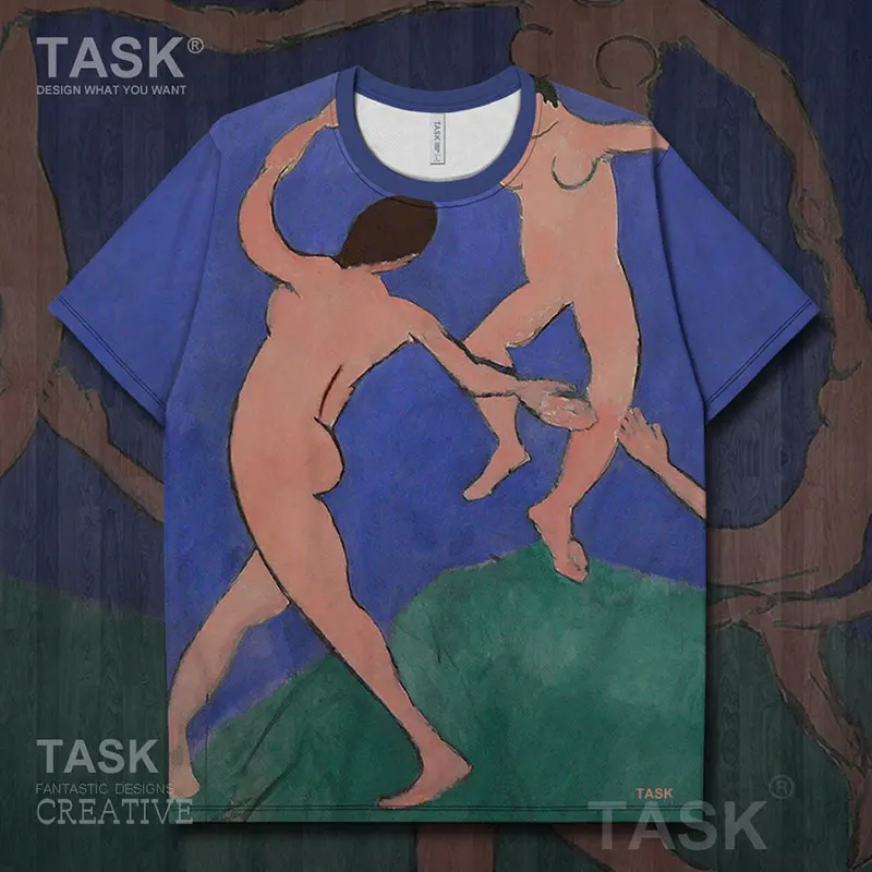 Футболка Guernica Мужская классическая модная тенниска с рисунком масляной живописи
