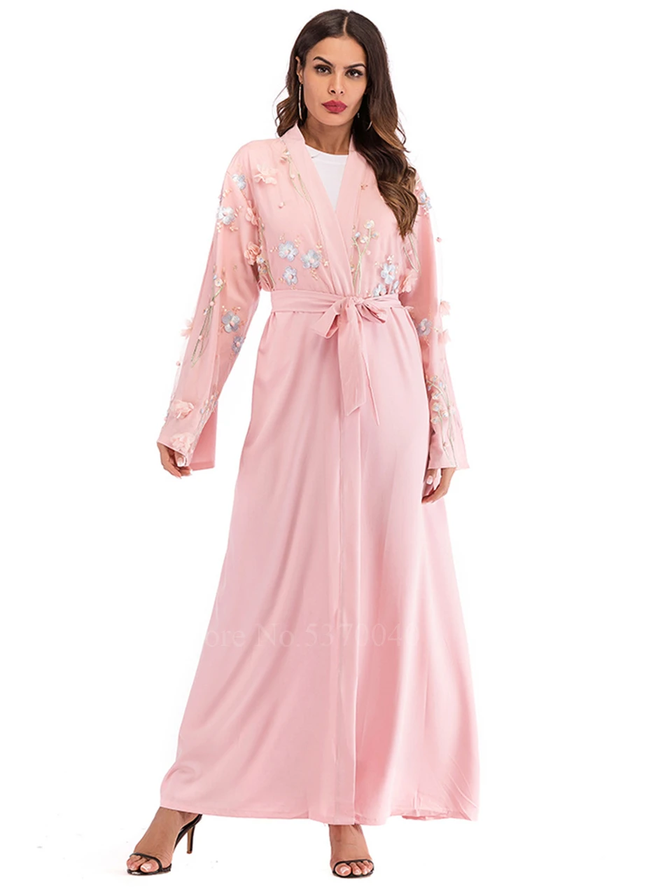 Abaya Дубай Арабский Кафтан мусульманское платье халат женский кардиган Hijabs